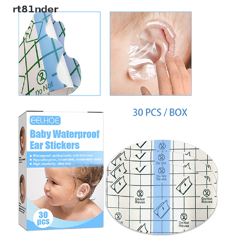 [Hàng mới về] Set 30 miếng dán tai chống thấm nước an toàn cho bé khi đi bơi