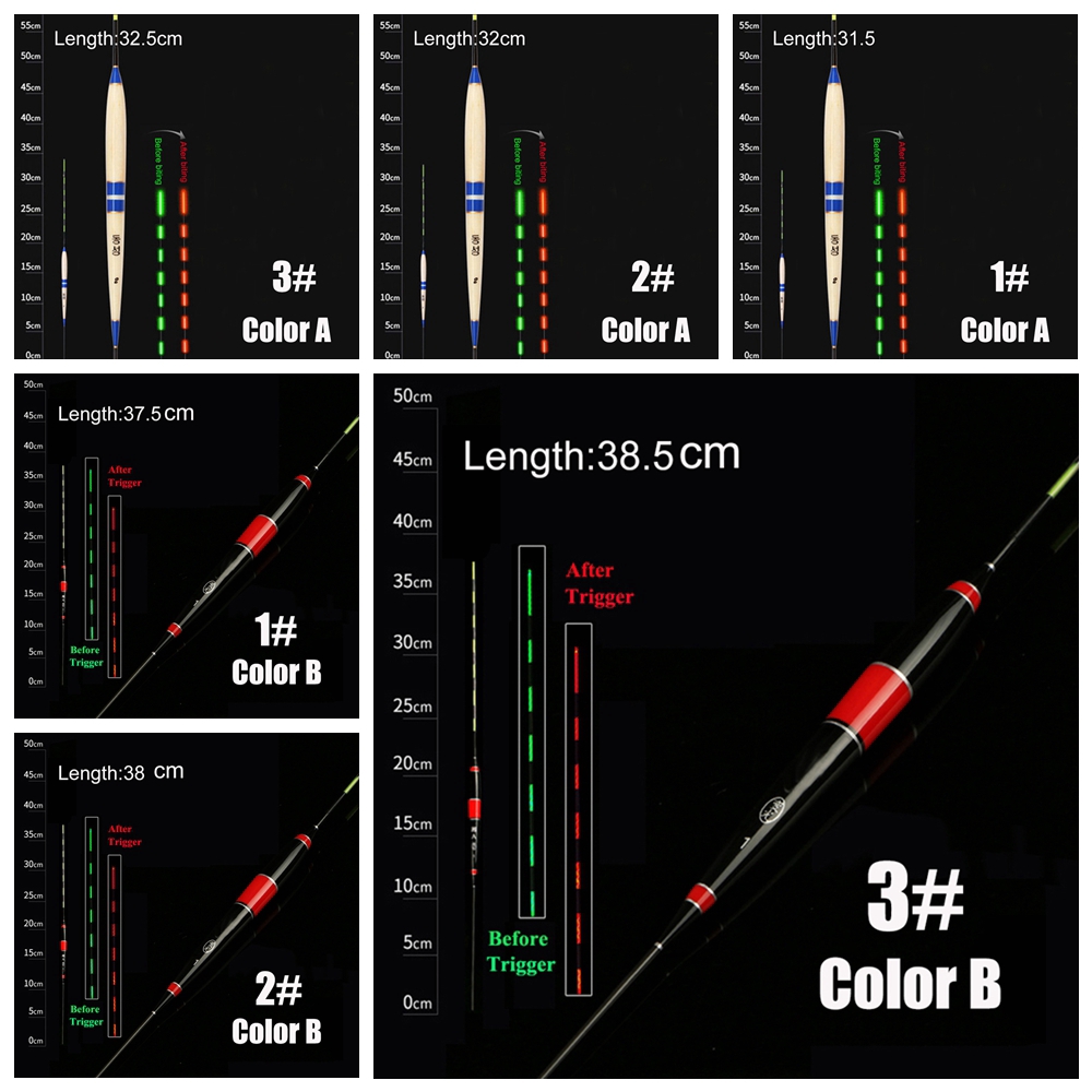 Phao Câu Cá Gắn Đèn LED Có Thể Thay Đổi Màu Sắc