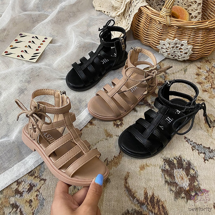 Giày Xăng Đan Đế Mềm Chống Trượt Sành Điệu Dành Cho Bé Gái