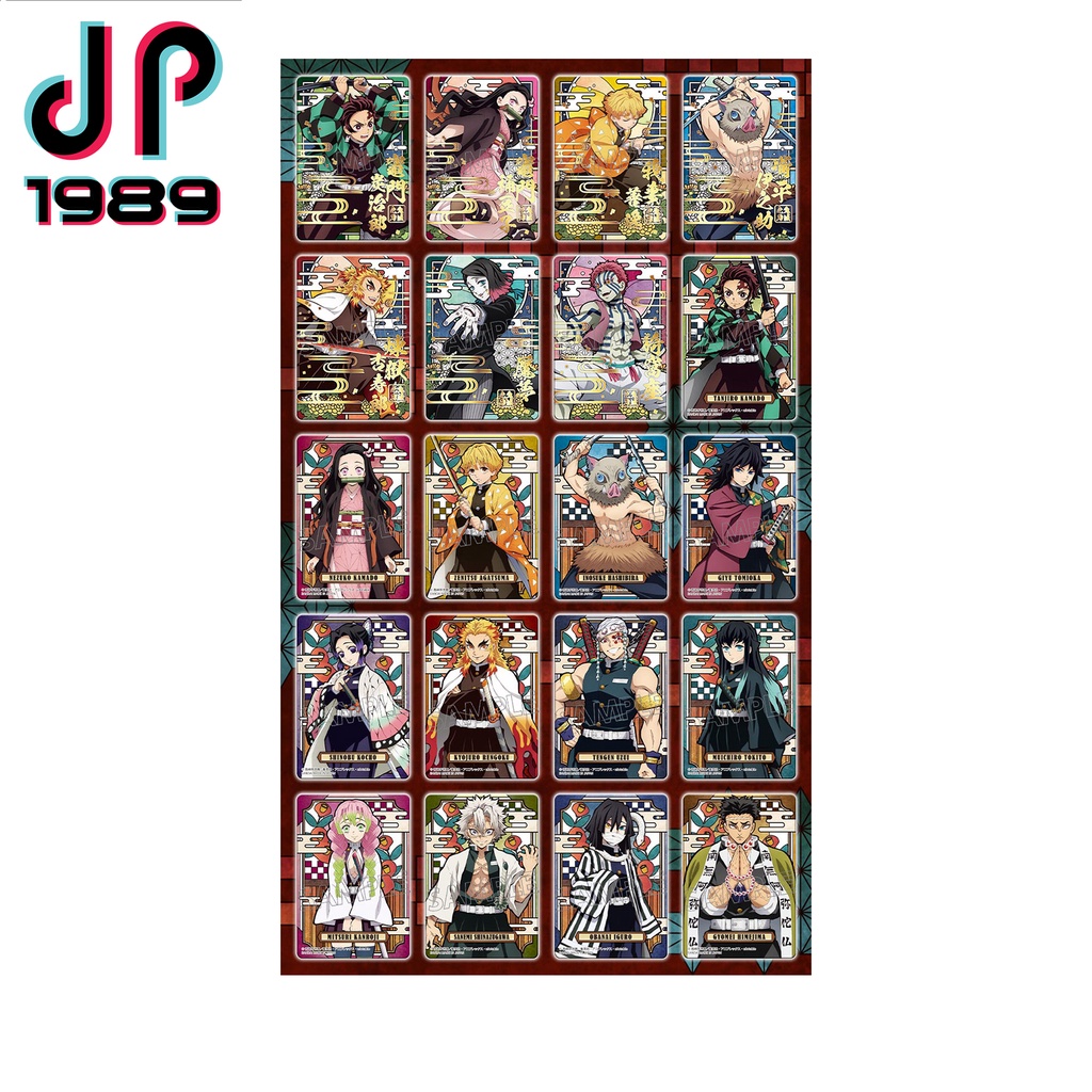 Thẻ Kính Nhựa Thanh Gươm Diệt Quỷ Chính Hãng BANDAI Nội Địa Nhật