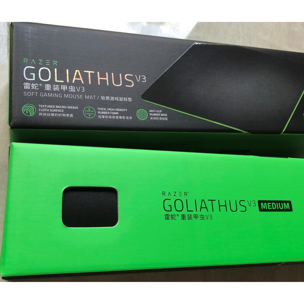 Lót chuột game Razer Goliathus V3 hàng chính hãng (360x275x3)mm mới 100%. (Speed and control mousepad)