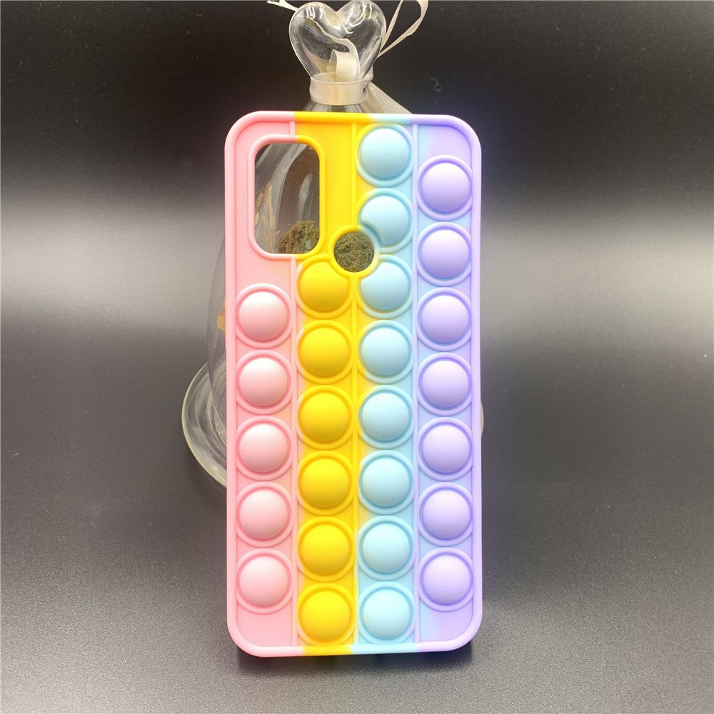 Ốp Điện Thoại TPU Mềm Hình Bong Bóng Cho Oppo A52 A72 A92 A31 A9 A5 2020 F1 A54 A53 F5 A12 A7 Reno 5 3 4F A93 A15