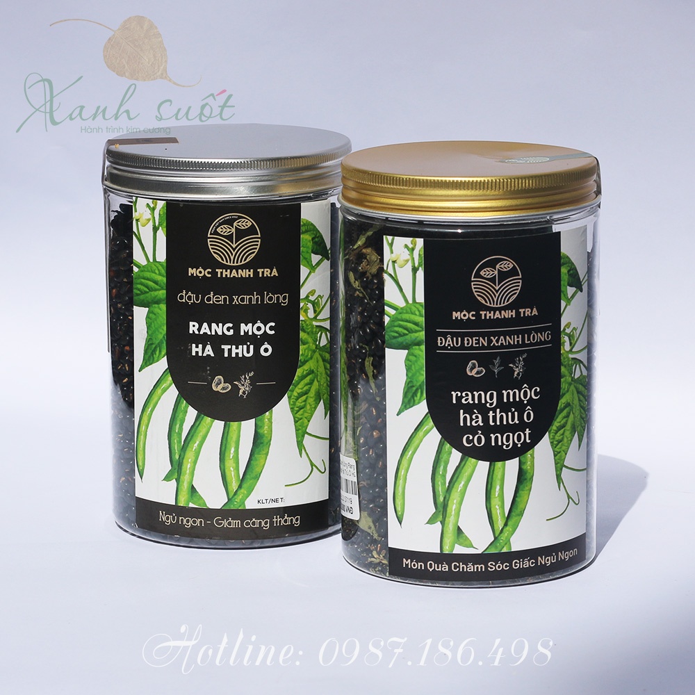 [Mộc Thanh Trà] Hũ Đậu Đen Xanh Lòng- Hà Thủ Ô- Cỏ Ngọt- Green Black Beans Roasted Tea [Xanh Suốt]