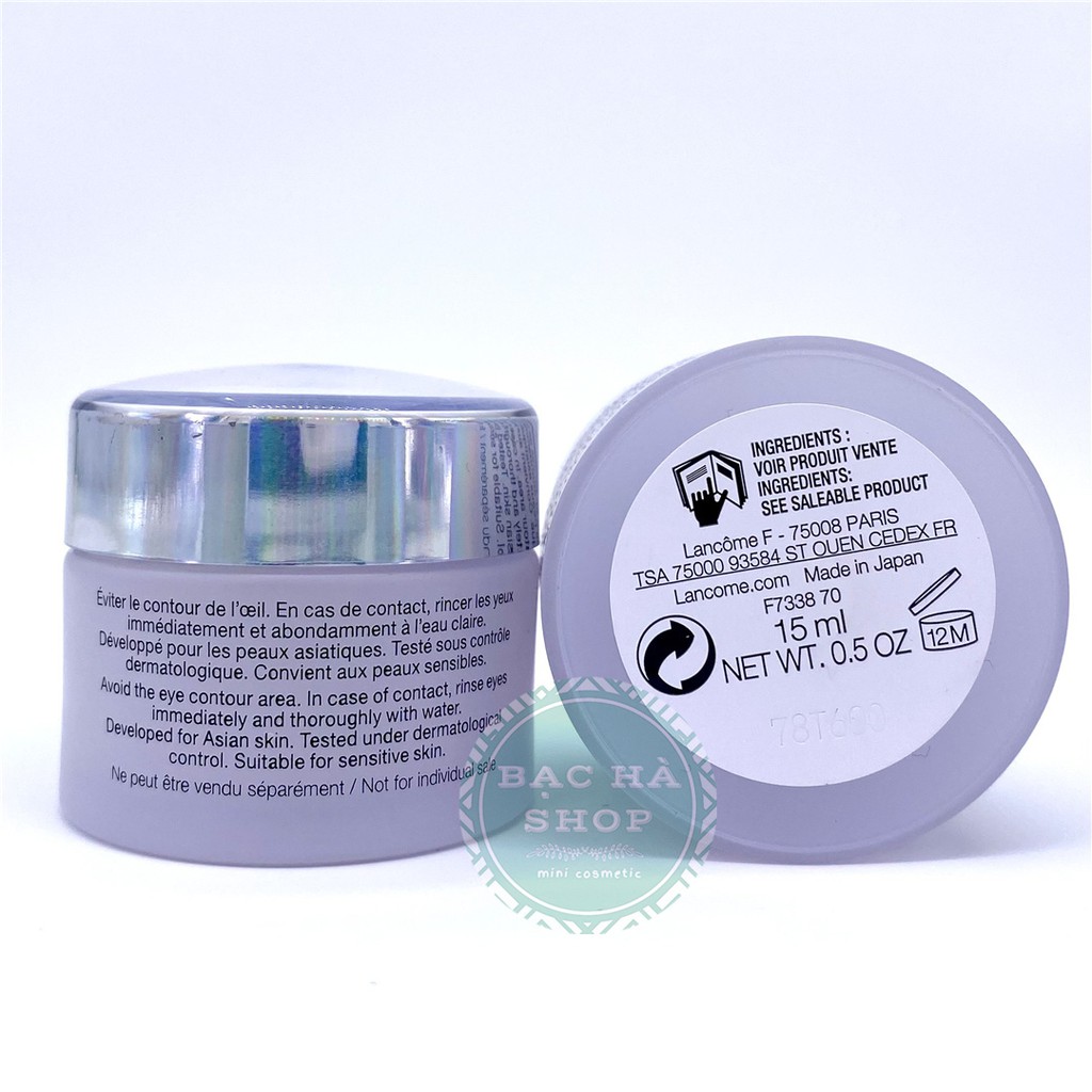Lancome Kem Dưỡng Trắng Tái Tạo Clarifique Brightening Plumping Milky Cream 15ml