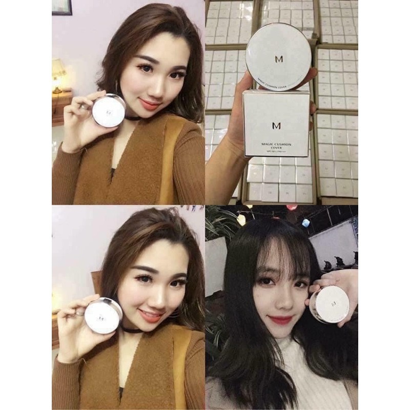 Phấn nước Missha M Magic Cushion SPF 50+ PA+++,cushion missha che khuyết điểm vượt trội,kiềm dầu tốt,độ chống nắng cao