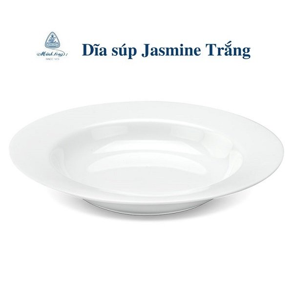 Dĩa súp sứ Minh Long 17,20,23cm - dĩa súp sứ trắng Minh Long