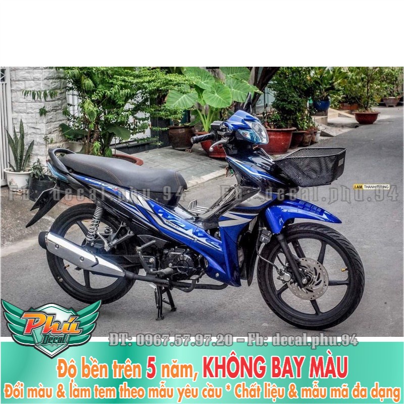 Tem rời Wave s Xanh trắng đen -1