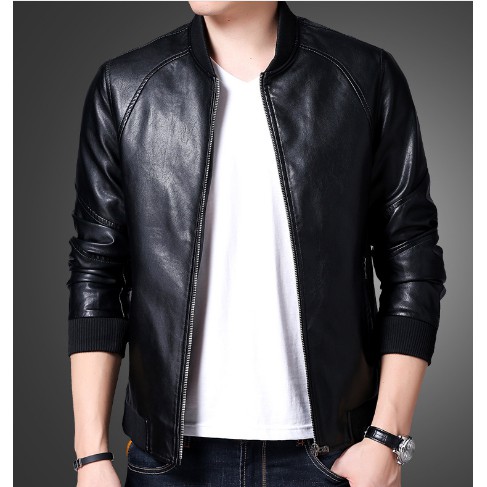 ÁO KHOÁC DA XỊN TRƠN KHÓA KÉO ĐỒNG NAM NỮ CAO CẤP VALENTINA