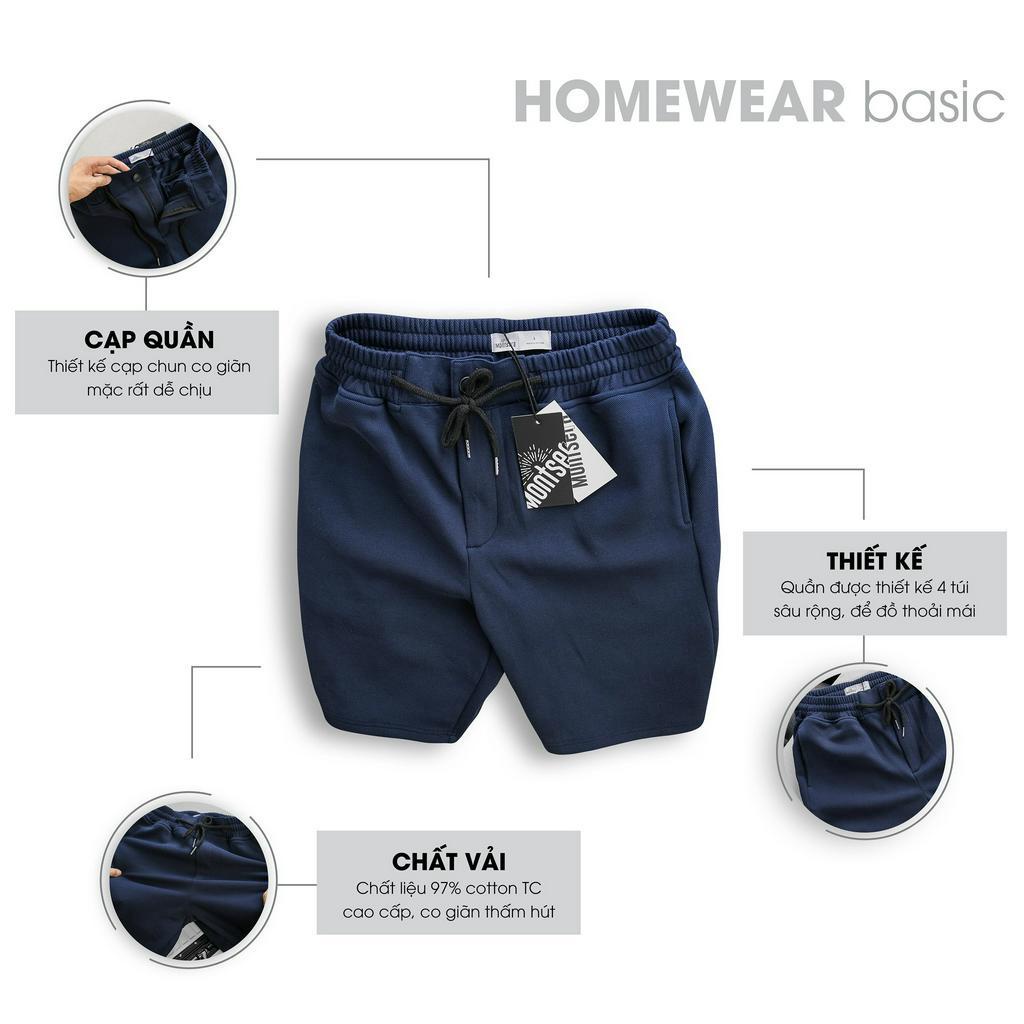 Quần ĐÙI nỉ Nam Nữ GRAYHOMME chất nỉ Knit CRAB (BSN002)