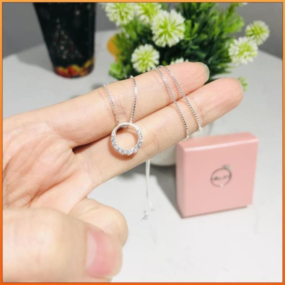 (BẠC CHUẨN) DÂY CHUYỀN BẠC Ý 925 CHO NỮ MẶT HUYỀN THOẠI BIỂN XANH PHỤ KIỆN TRANG SỨC CAO CẤP NO.93 VÒNG CỔ NỮ ĐẸP . x