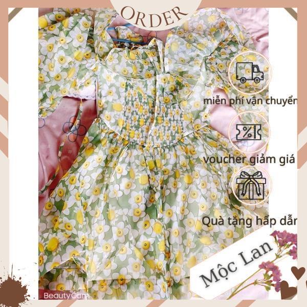 (MộcLan ORDER) Váy hoa trễ vai ca sĩ Hoà Minzy mặc cực xinh đẹp có ảnh thật | BigBuy360 - bigbuy360.vn