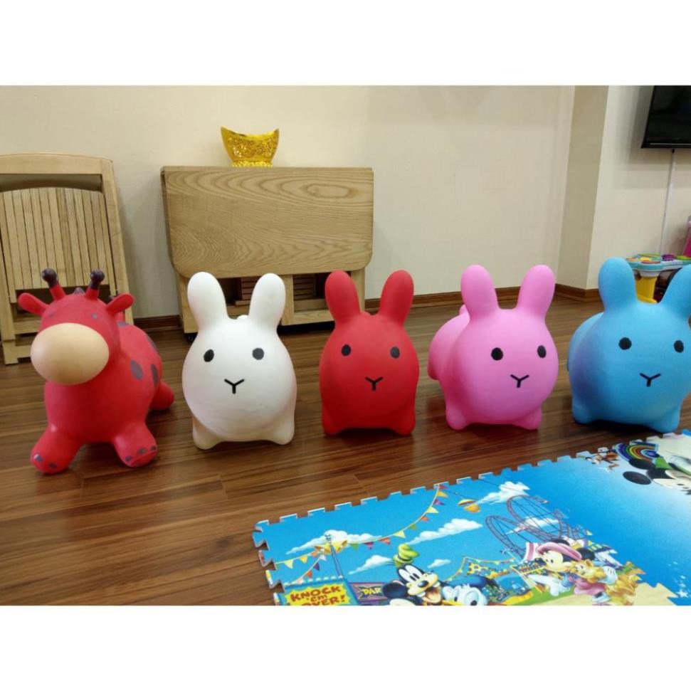 Thú nhún bơm hơi / đồ chơi thú nhún  không mùi cao su bé thỏa sức nhún nhảy bé thích mê