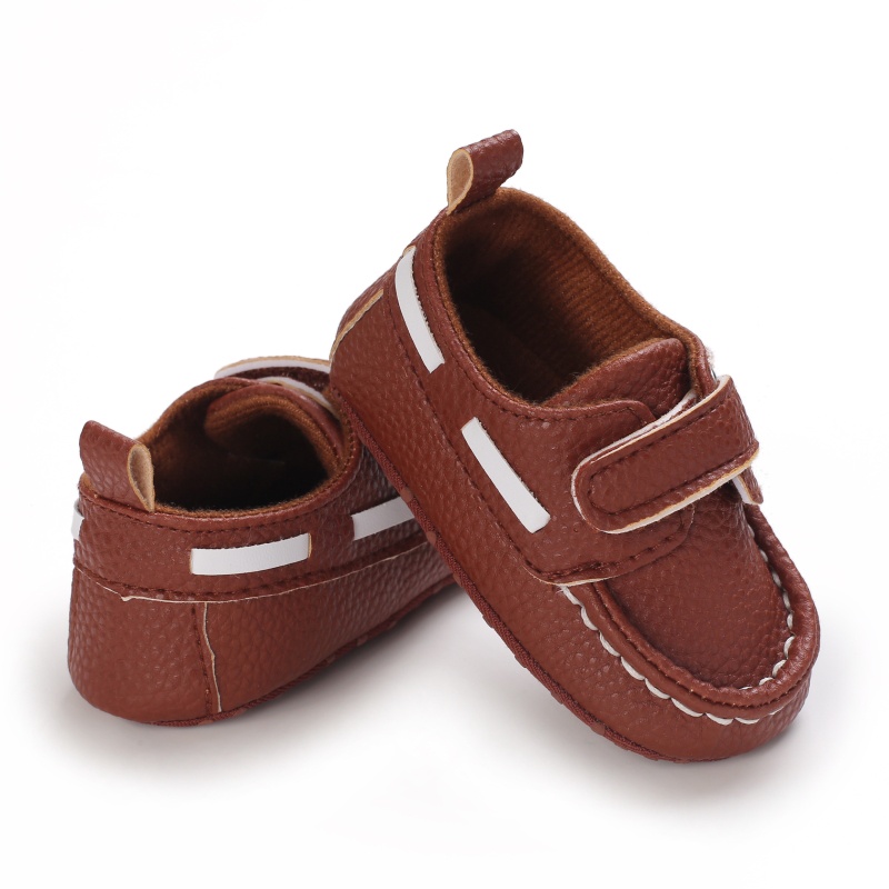 Giày Sneaker Đế Mềm Màu Nâu Cho Bé Trai Sơ Sinh