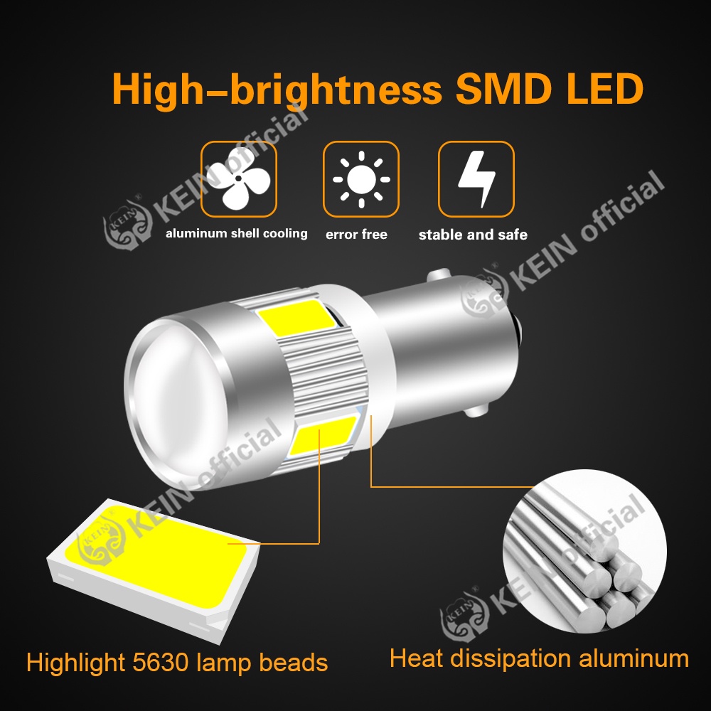 Đèn LED 2021NEW T10 BA9S 194 168 501 DC12V 6SMD 5630 chuyên dụng cho xe hơi