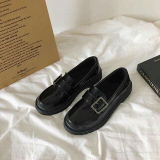 Giày búp bê da bóng nữ