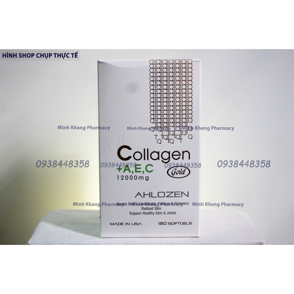 Viên Uống Collagen AEC AHLOZEN Đẹp Da Của Mỹ (12000mg x 180 viên)