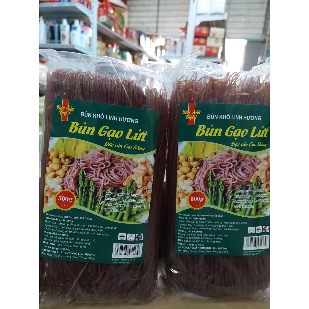 (SIÊU THƠM NGON BỔ) Mì bún phở gạo lứt Linh Hương siêu rẻ siêu ngon (500g)