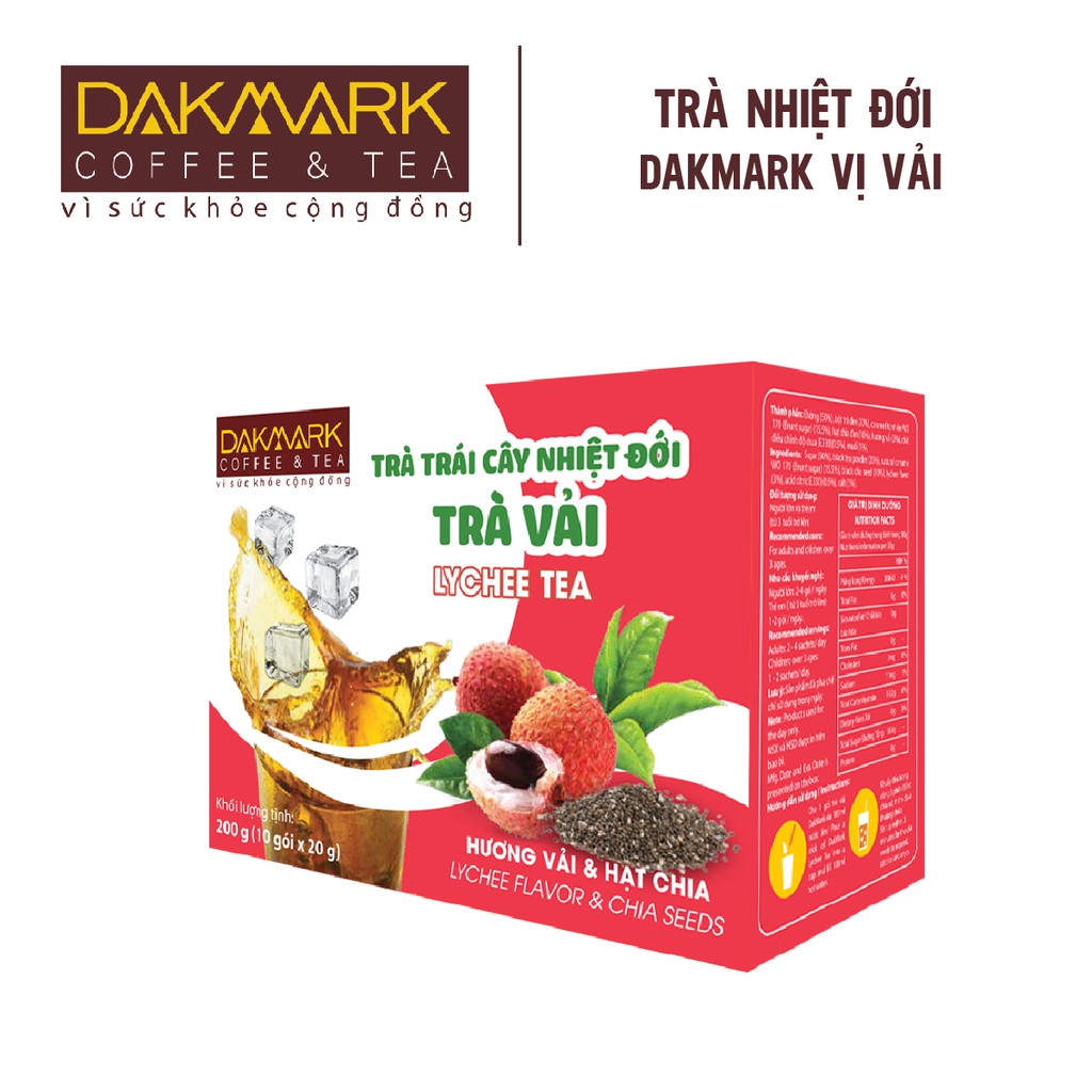 Trà trái cây nhiệt đới vị vải Dakmark (10 gói x 20g) | BigBuy360 - bigbuy360.vn