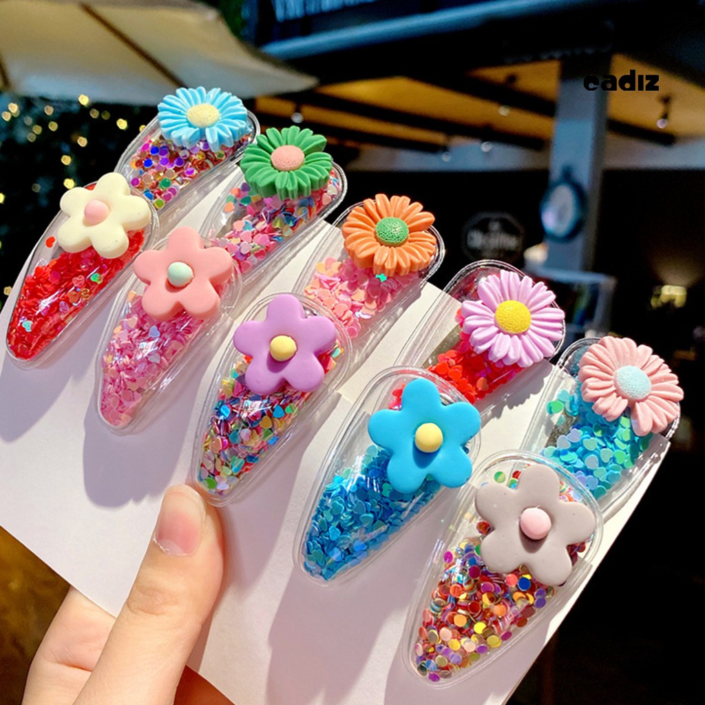 Set 5 Kẹp Tóc Hình Hoa Quả Xinh Xắn Dành Cho Bé Gái