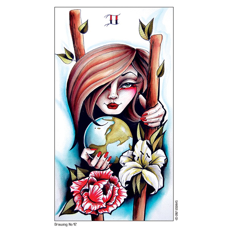 Bộ Bài Eight Coins Tattoo Tarot (Mystic House Tarot Shop) - Bài Gốc Authentic Chính Hãng 100%