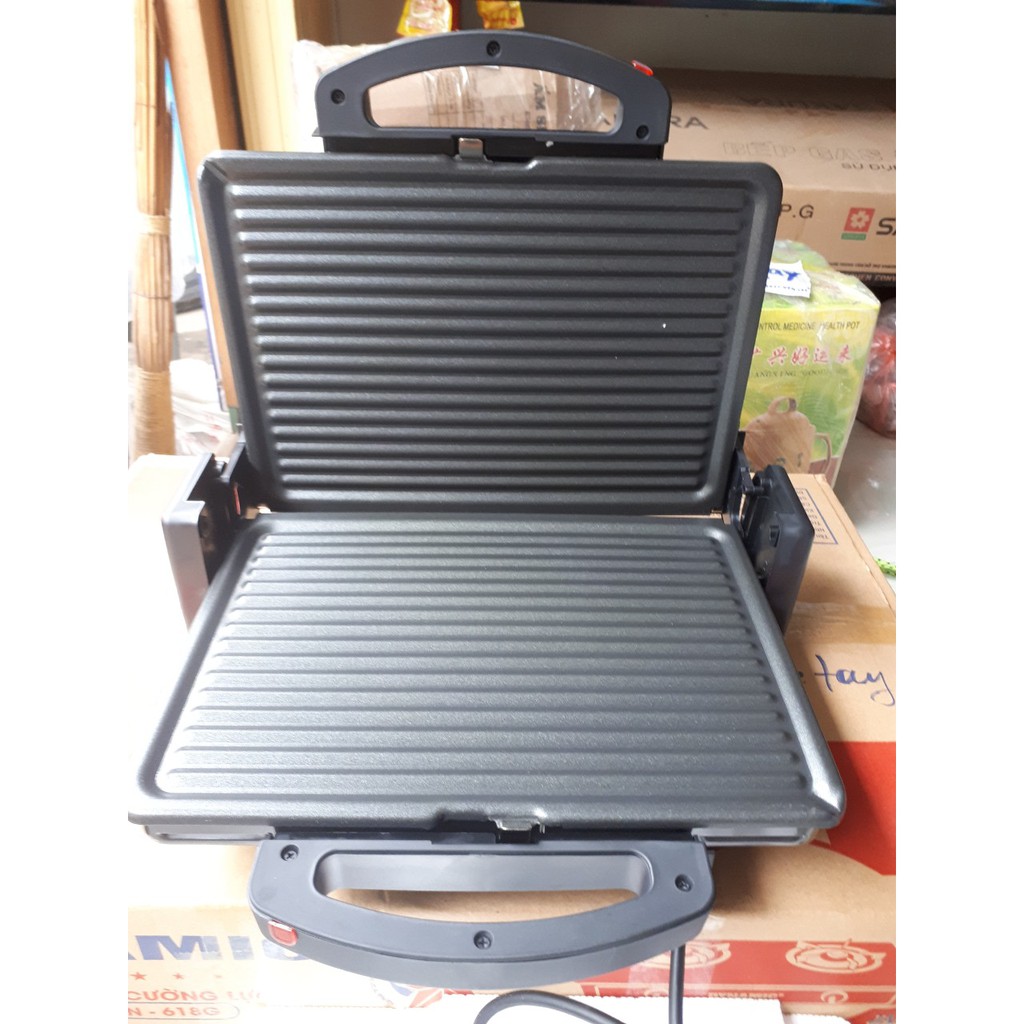 Máy Nướng Ép Bánh Mì,Máy Kẹp Bánh Mì Mitsusita-Thái Lan- 2000W -Nóng nhanh -nướng nhiều -chống dính tốt- bảo hành 1 năm