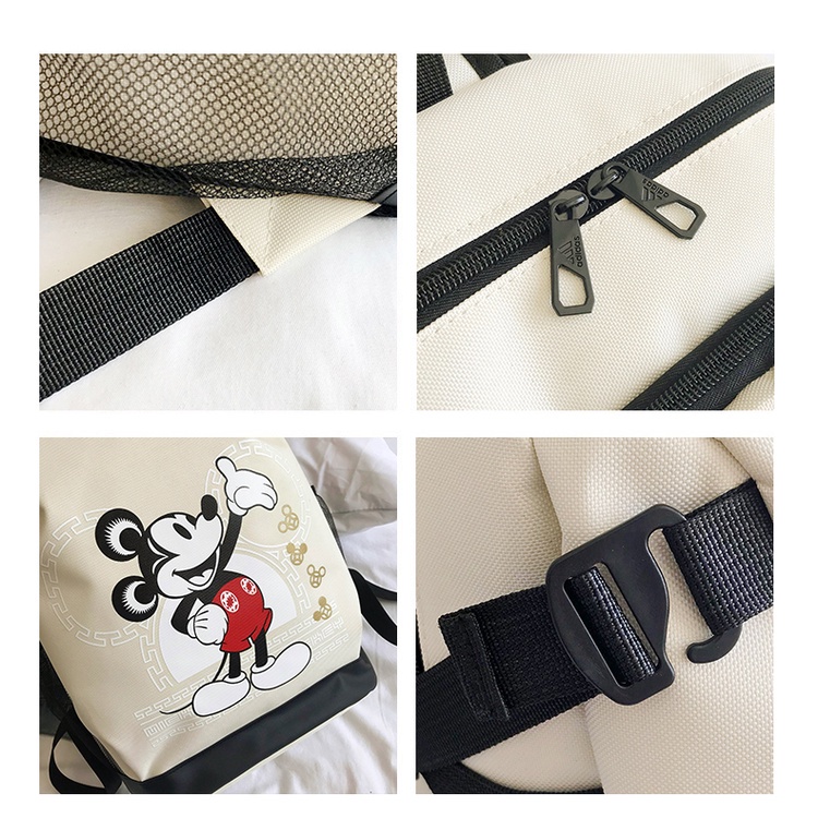 Balo Đi Học Họa Tiết Chuột Mickey Phong Cách Hàn Quốc Cho Cặp Đôi
