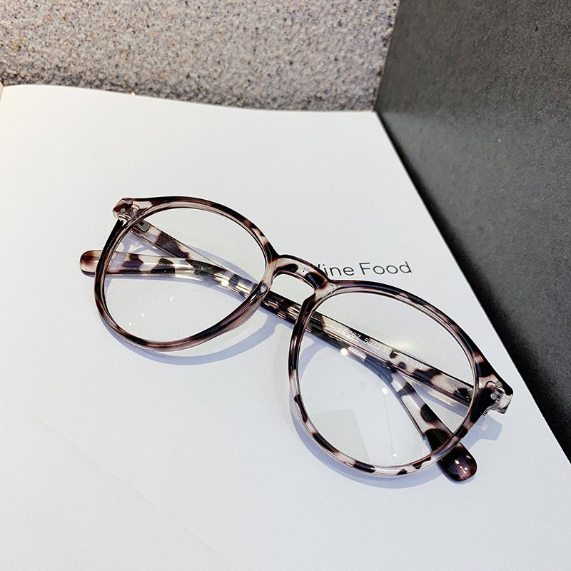 Kính giả cận mắt ngố tròn phong cách Nhật Hàn dễ thương chống UV và tia bức xạ thời trang nữ đi chơi chụp ảnh đẹp 076