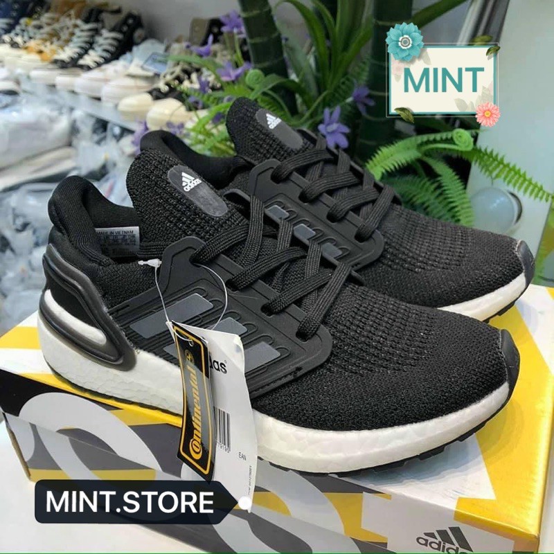 (Video cận cảnh) Giày thể thao sneaker ultra boost 6.0 đen trắng