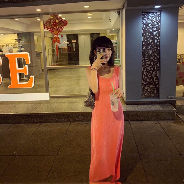 Váy ba lỗ- Váy maxi dập ly thủ công | BigBuy360 - bigbuy360.vn