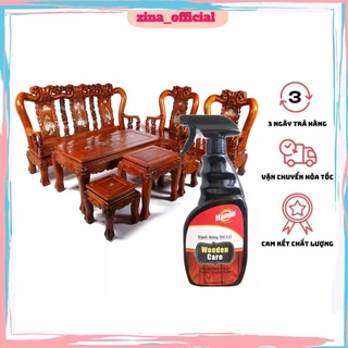 Xịt đánh bóng làm sạch đồ gỗ làm mờ vết xước Hando 600ml
