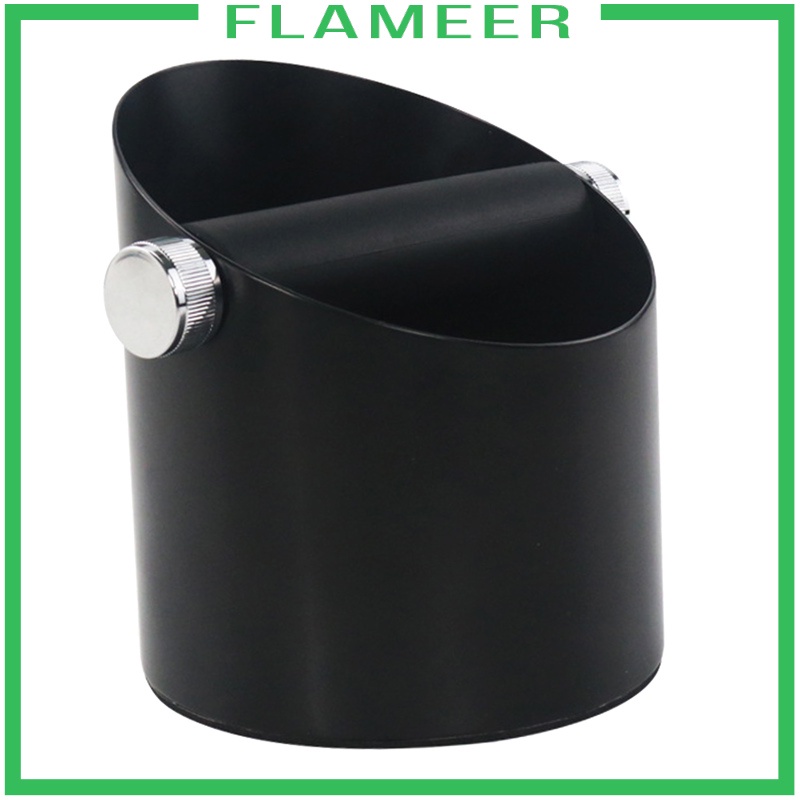 [FLAMEER] Black Espresso Coffee Knock Box Waste Bin Bucket for Home Office Barista