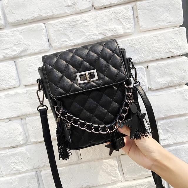 Túi Đeo Chéo Nữ ❤️FREESHIP❤️ Túi Xách Da Mềm Phụ Kiện Mèo Xinh 252