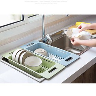 Rổ gác bồn rửa rút gọn làm từ nhựa lúa mạch