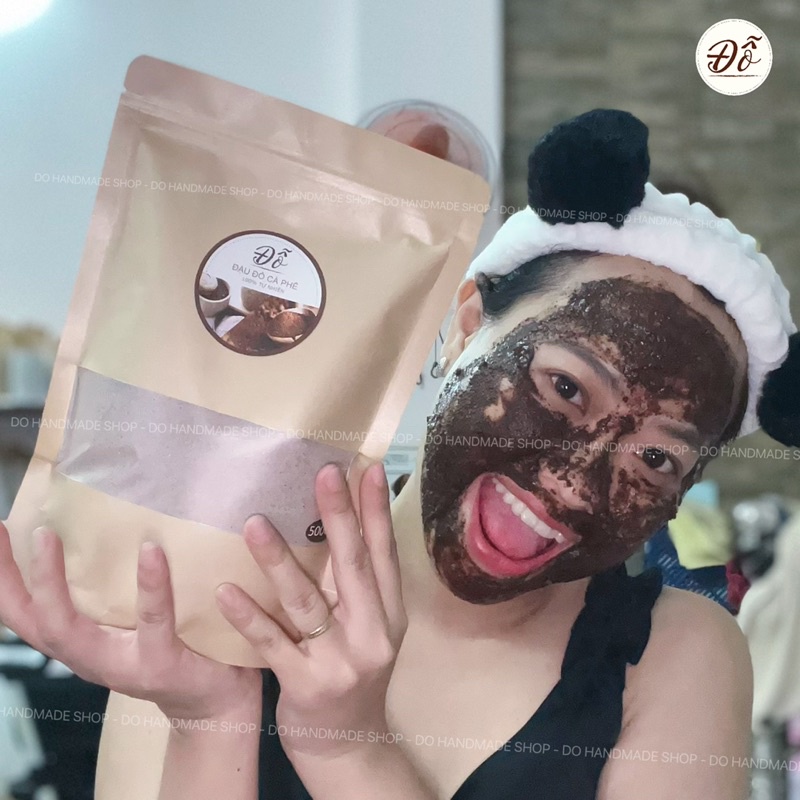 500G ; 1Kg Bột đậu đỏ cà phê ủ trắng da body , face , giảm thâm sạm và mụn , tẩy tế bào chết Đỗ Shop
