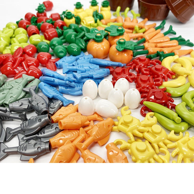 [FunBrick] 20PCS Fruit Food Dessert —A MOC Assembly Building Blocks Compatible Lego DIY Kids Construction Classic Toys Gifts Education Early Learning Hobbies Collection Game Puzzles