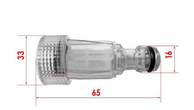 Lọc nối trắng và khớp nối nhanh nhựa vàng cho máy xịt rửa xe