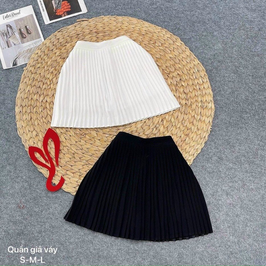 chân váy vol xếp ly