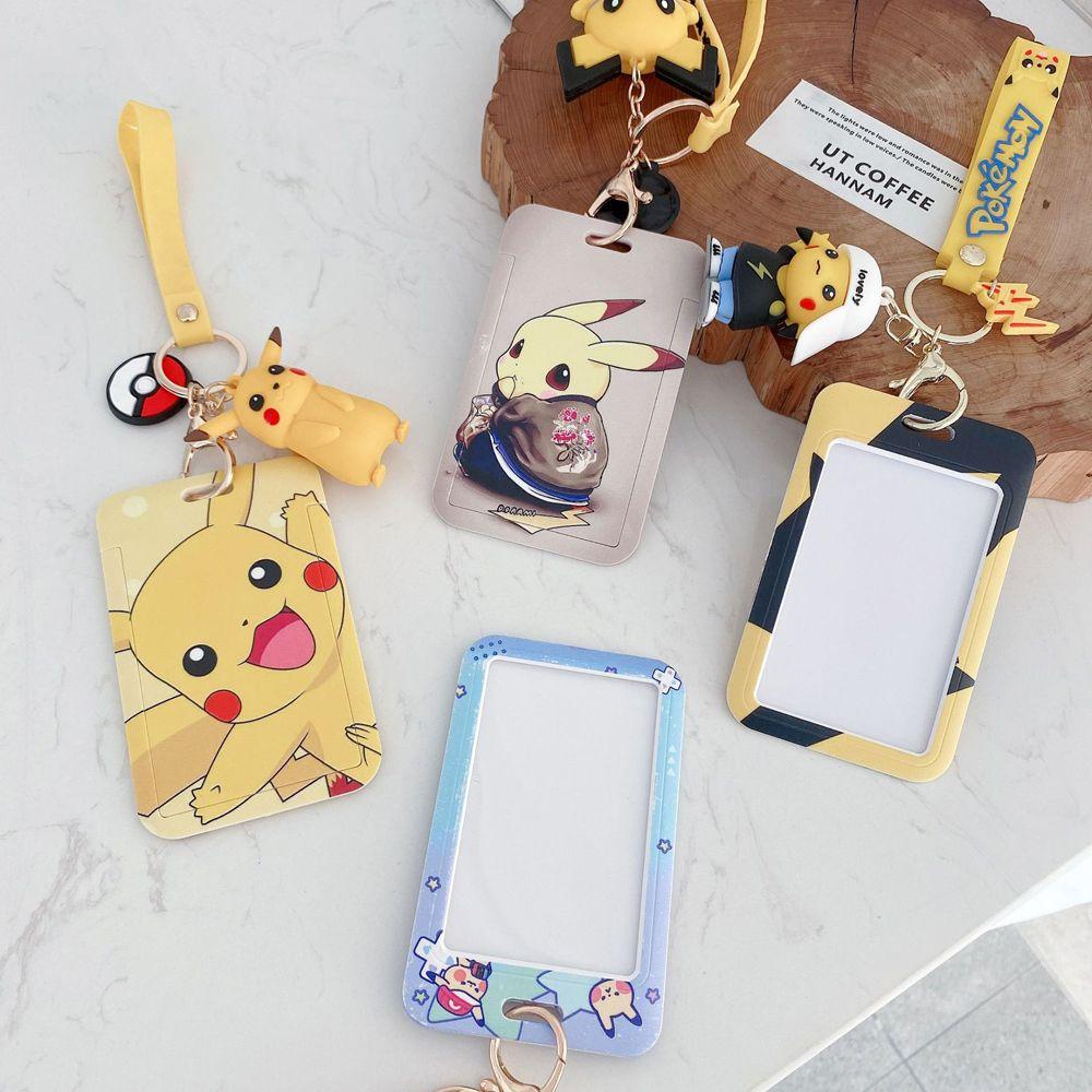 Ví Đựng Thẻ In Hình Pikachu Có Dây Đeo Tiện Dụng Cho Học Sinh Ốp