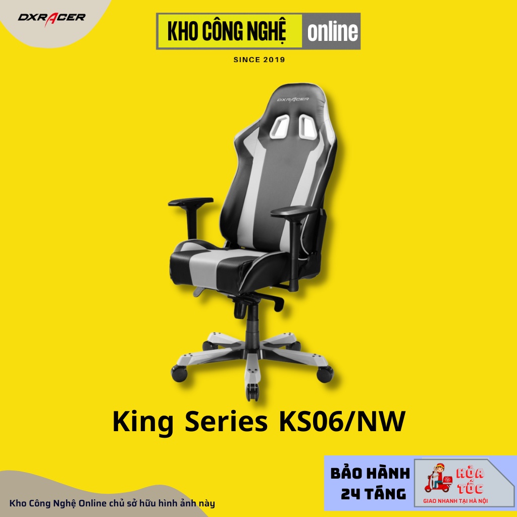 Ghế DXRACER King Series KS06/NW (Hàng Chính Hãng)