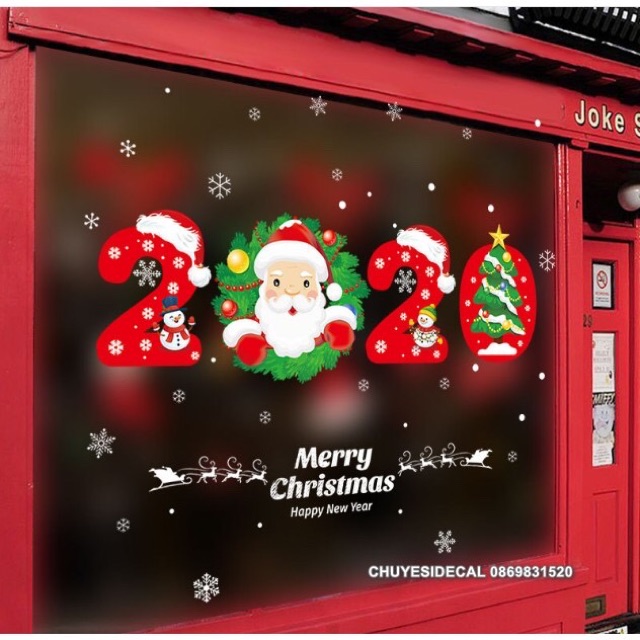 Decal dán tường Noel - Noel 2020