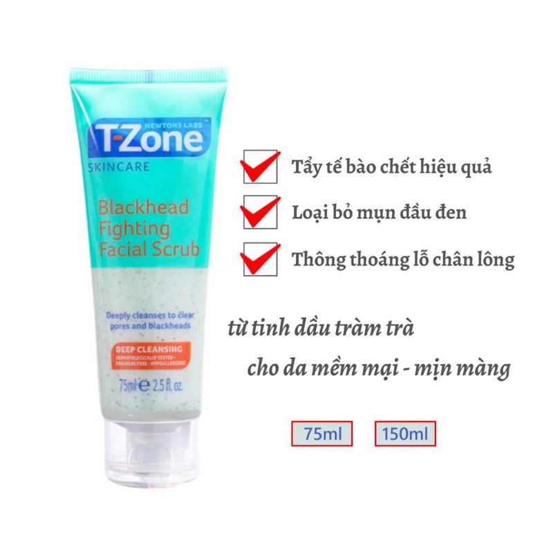 Tẩy tế bào chết mụn đầu đen Blackhead fighting facial scrub