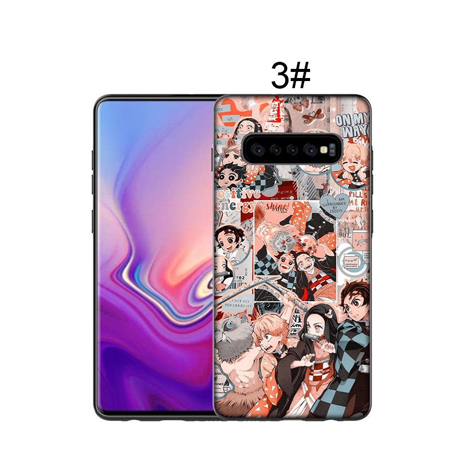 Ốp điện thoại mềm in hình anime Kimetsu no Yaiba cho Samsung Galaxy Note 8 9 10 Plus A10 A20 A30 A30S A20E