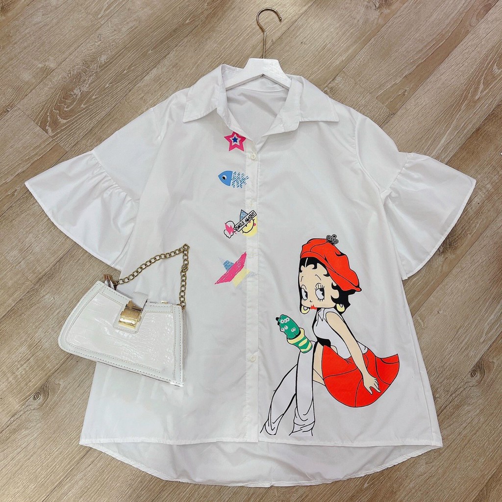 [TREND] ĐẦM SƠ MI TRẮNG CÔ GÁI TAY BÈO HOTTREND BG154211