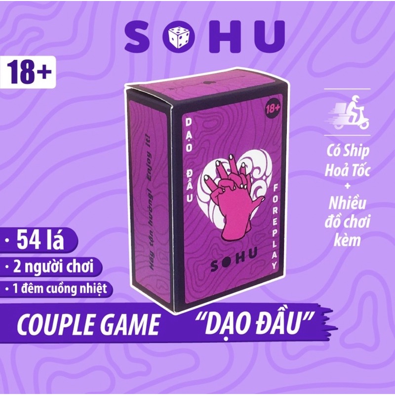 Bộ Bài Drinking Game Dạo Đầu SOHU cho cặp đôi hẹn hò 54 lá