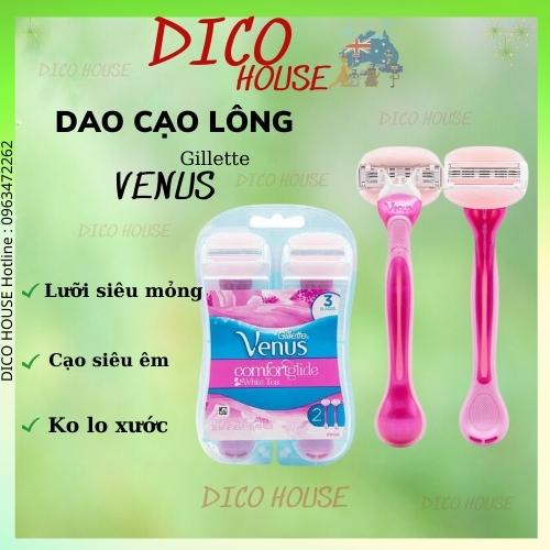 Dao cạo Venus Gillette Sensitive Spa bộ 2 đầu dao và 3 đầu dao
