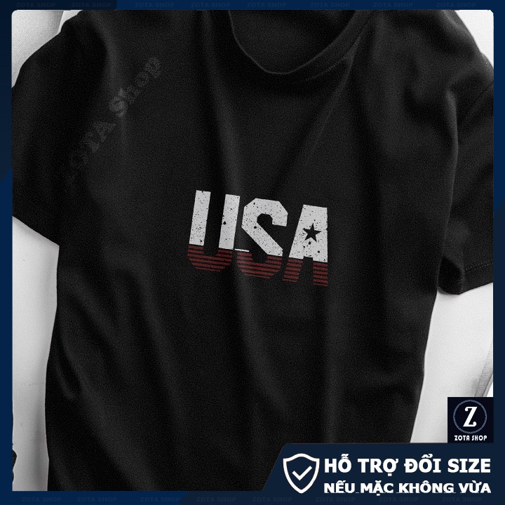 Áo phông nam vintage❤️ Freeship 50K❤️ Chất tici dày mịn in USA NZ12 | BigBuy360 - bigbuy360.vn