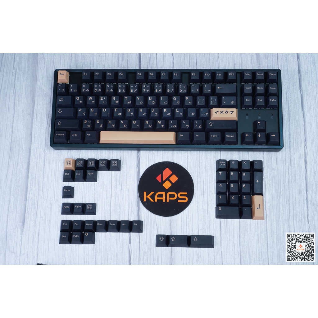 Keycap Inukuma PBT profile Cherry in dyesub 129 nút cho bàn phím cơ layout 108/104/98/87/84/75/68/64/61
