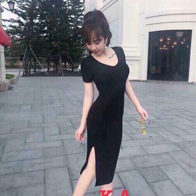 Váy body cộc tay