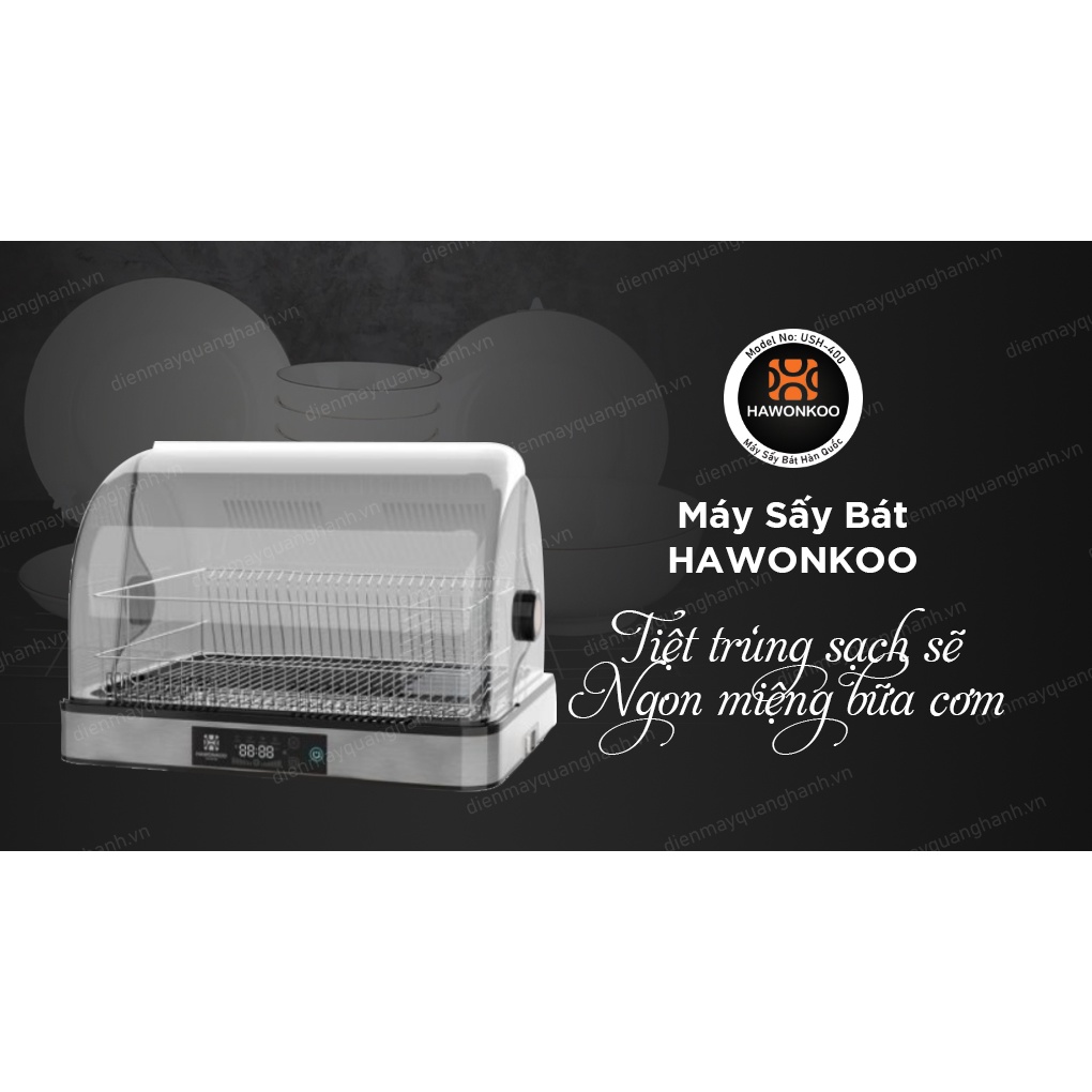 Máy sấy và tiệt trùng bát đĩa đa năng Hawonkoo USH-400