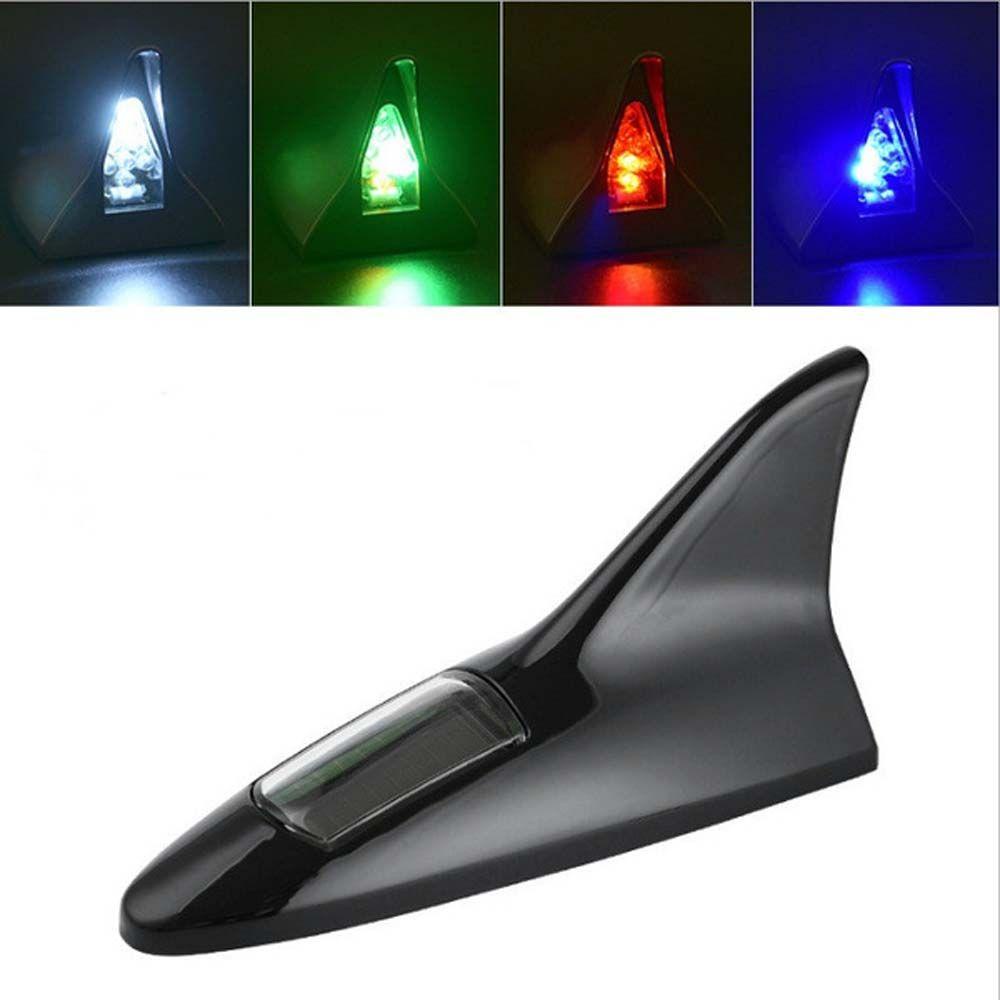 Ăng Ten Vây Cá Mập Có Đèn LED Sử Dụng Năng Lượng Mặt Trời Gắn Đuôi Xe Tải